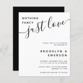 Budget Niets Fancy Alleen Liefde Weddenschap Uitno (Voorkant / Achterkant)