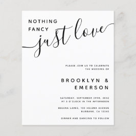 Budget Niets Fancy Alleen Liefde Weddenschap Uitno