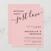 Budget Niets Fancy Alleen Liefde Weddenschap Uitno (Voorkant / Achterkant)