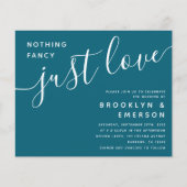 Budget Niets Fancy Alleen Liefde Weddenschap Uitno (Voorkant)