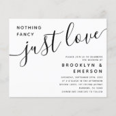 Budget Niets Fancy Alleen Liefde Weddenschap Uitno (Voorkant)