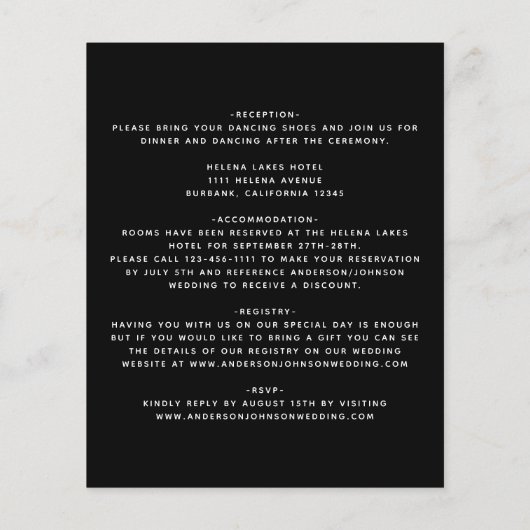 Budget Niets Fancy Details Weddenschap (Achterkant)