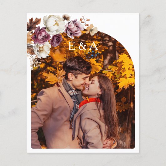 Budget Niets Fancy | Foto bruiloft uitnodiging (Achterkant)