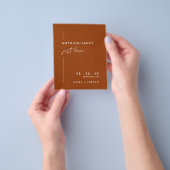 Budget Niets Fancy Gewoon Liefde Casual Bruiloft Flyer (Hand)