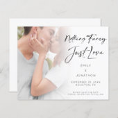 Budget Niets Fancy Liefde Foto bespaart datum (Voorkant / Achterkant)