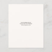 Budget Niets Fancy Script Bruiloft Save The Date Flyer (Achterkant)