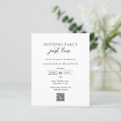 BUDGET Niets ingewikkelds Alleen Liefde Qr Code Tr (Staand voorkant)