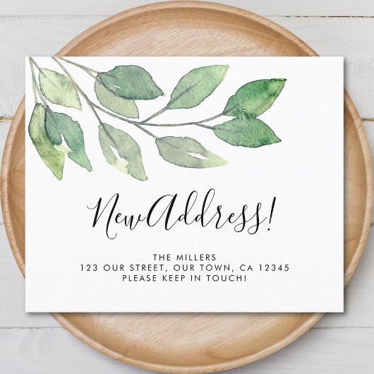 Budget Nieuw Adres Groen Aankondiging Kaart