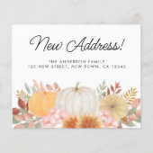 Budget Nieuw Adres Herfst Bewegende Aankondiging (Voorkant)