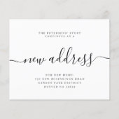 Budget nieuw adres modern verhuisbericht flyer (Voorkant)