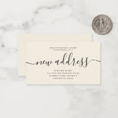 Budget nieuw adres script verhuis aankondiging (Voorkant / Achterkant in situ)