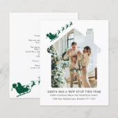 BUDGET Nieuw Home Foto Groen Santa Sleigh Moving (Voorkant / Achterkant)