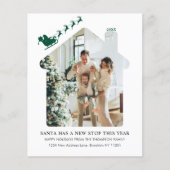 BUDGET Nieuw Home Foto Groen Santa Sleigh Moving (Voorkant)