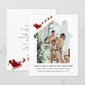 BUDGET Nieuw Home Foto Rood Santa Sleigh Moving (Voorkant / Achterkant)