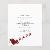 BUDGET Nieuw Home Foto Rood Santa Sleigh Moving (Achterkant)