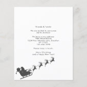 BUDGET Nieuw Home Foto Zwart Santa Sleigh Moving (Achterkant)