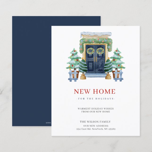 Budget Nieuw Huis Kerstdeur Bewegende Vakantie Kaa (Voorkant / Achterkant)