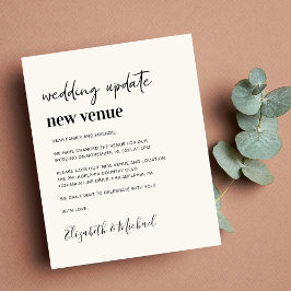 Budget nieuwe aankondiging van het huwelijk van Ve