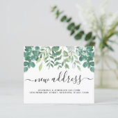 Budget nieuwe Adres Aankondiging van Eucalyptus (Staand voorkant)