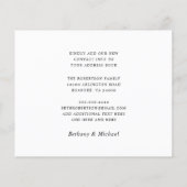 Budget Nieuwe Adres Moderne Calligrafie Bewegende  (Achterkant)