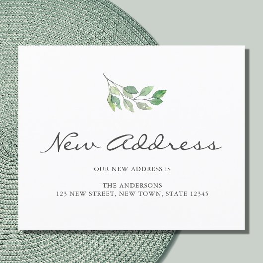 Budget Nieuwe Adres Verhuisbericht