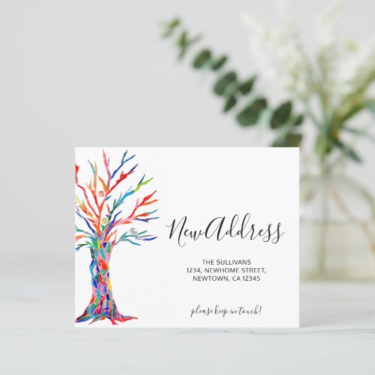 Budget nieuwe adresboom Kaart bekendmaking verplaa (Staand voorkant)