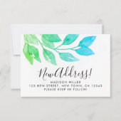 Budget nieuwe adreswijziging bekendmaking mini-Kaa Notitiekaartje (Voorkant)