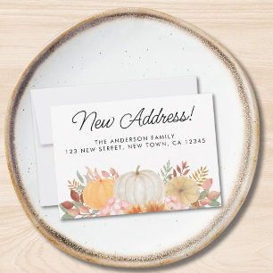 Budget nieuwe adreswijziging bekendmaking mini-Kaa Notitiekaartje