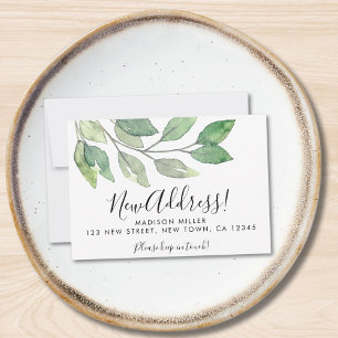 Budget nieuwe adreswijziging bekendmaking mini-Kaa Notitiekaartje