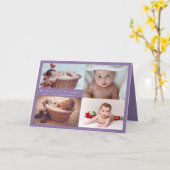 BUDGET Nieuwe baby aankondiging foto collage (Gele Bloem)
