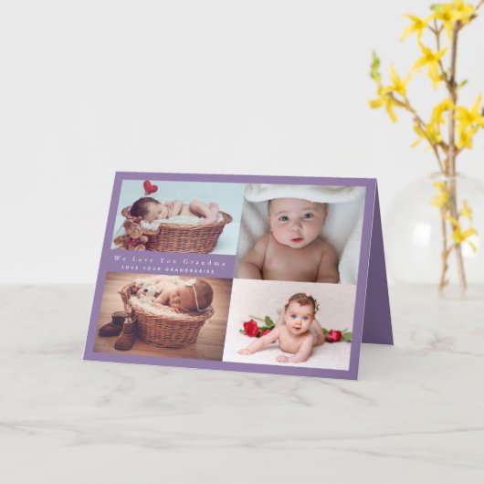 BUDGET Nieuwe baby aankondiging foto collage (Gele Bloem)
