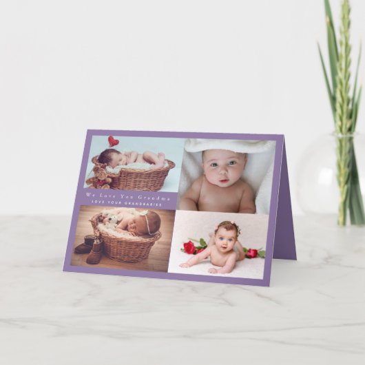 BUDGET Nieuwe baby aankondiging foto collage (Voorkant)