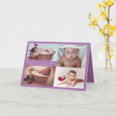 BUDGET Nieuwe baby aankondiging foto collage (Gele Bloem)