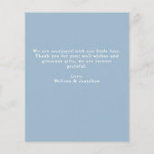 Budget nieuwe baby Dank u wel Elegant 5 Foto Colla (Achterkant)