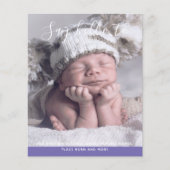 BUDGET Nieuwe baby FOTO Aankondiging Aangepast (Voorkant)