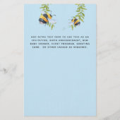 BUDGET Nieuwe baby FOTO Cadeaus Zonnebloemen Bijen Briefpapier (Achterkant)