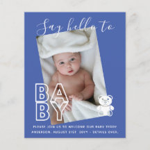 BUDGET Nieuwe baby FOTO Kaarten - Modern Leuke Jon