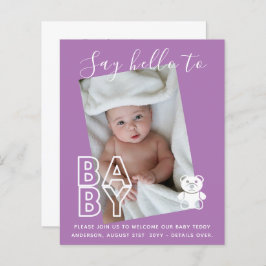 BUDGET Nieuwe baby FOTO Kaarten - Modern Plezierig