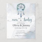 Budget nieuwe baby op weg naar Blauwgroen dromenCa (Voorkant)