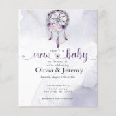 Budget nieuwe baby op weg naar Paarse dromen (Voorkant)