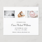 Budget nieuwe baby We hebben nog meer kerstaekkaar (Achterkant)