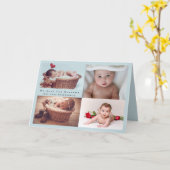 BUDGET Nieuwe babyaankondiging Foto Collage Kaart (Gele Bloem)