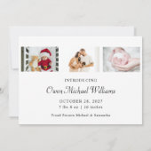 Budget nieuwe babyfoto Funny-kerstKaart Kaart (Achterkant)