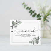 Budget nieuwe Home Elegant Eucalyptus Moving Kaart (Staand voorkant)