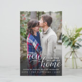 Budget nieuwe Home Photo Moving Holiday Kaart (Staand voorkant)
