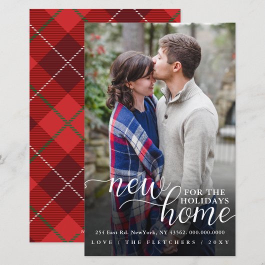 Budget nieuwe Home Photo Moving Holiday Kaart (Voorkant / Achterkant)