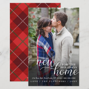 Budget nieuwe Home Photo Moving Holiday Kaart