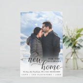 Budget nieuwe Home Photo Moving Holiday Kaart (Staand voorkant)