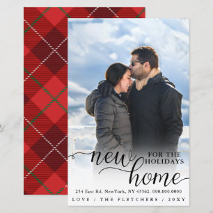 Budget nieuwe Home Photo Moving Holiday Kaart