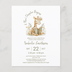 Budget Nieuwe Hoofdstuk Begint Giraffe Baby Shower